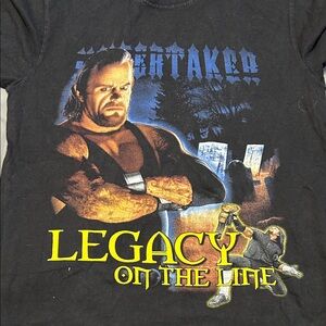 Undertaker Legacy on the Line Black Graphic Tee